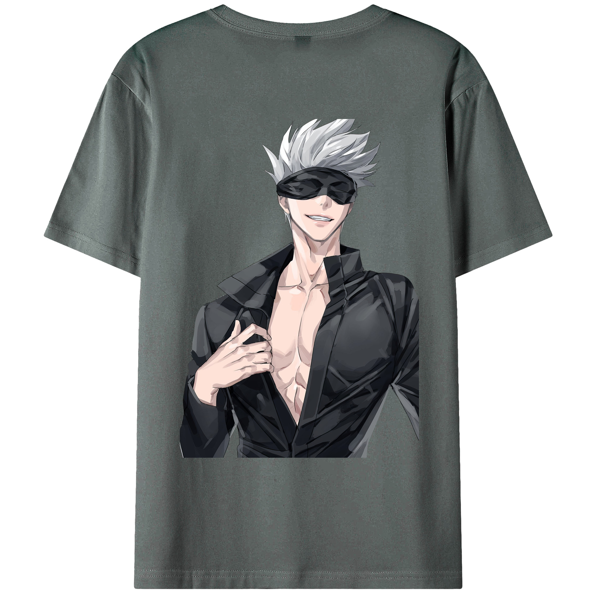 （画像用） 呪術廻戦 Jujutsu Kaisen 綿100％ メンズ半袖Tシャツ（バックプリント） 通気性